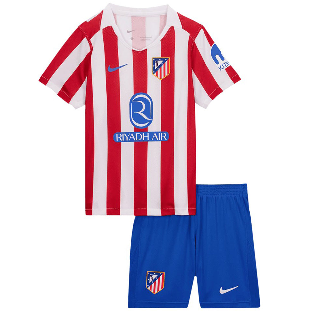 Kids Atletico Madrid Home Jersey Kit 2025/26 