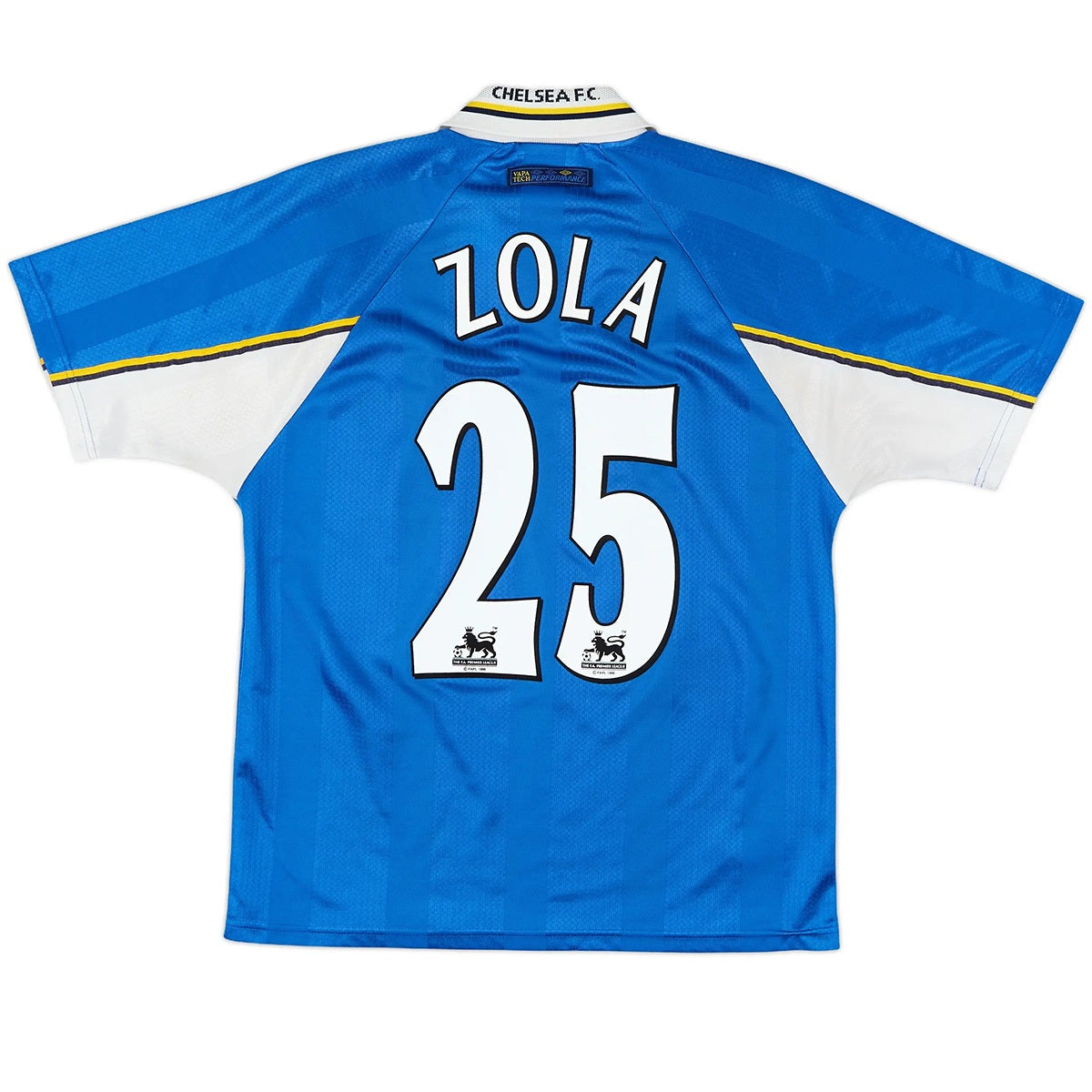 Zola #25 Retro Chelsea Home Jersey 1997/99 