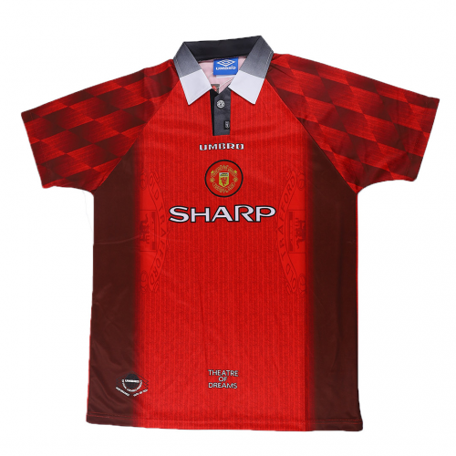 Cole #9 Retro Manchester United Home Jersey 1996/98 