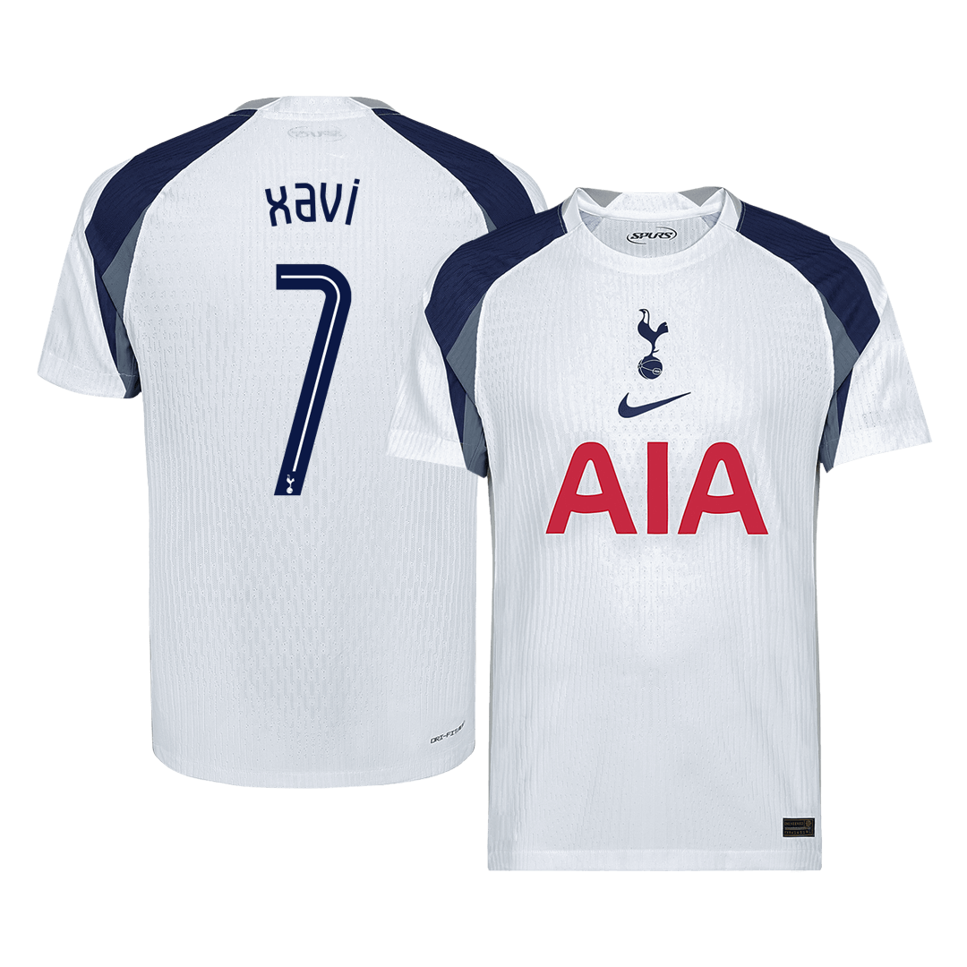 XAVI #7 Tottenham Hotspur Home Match Jersey Player Version 2025/26 - UCL 