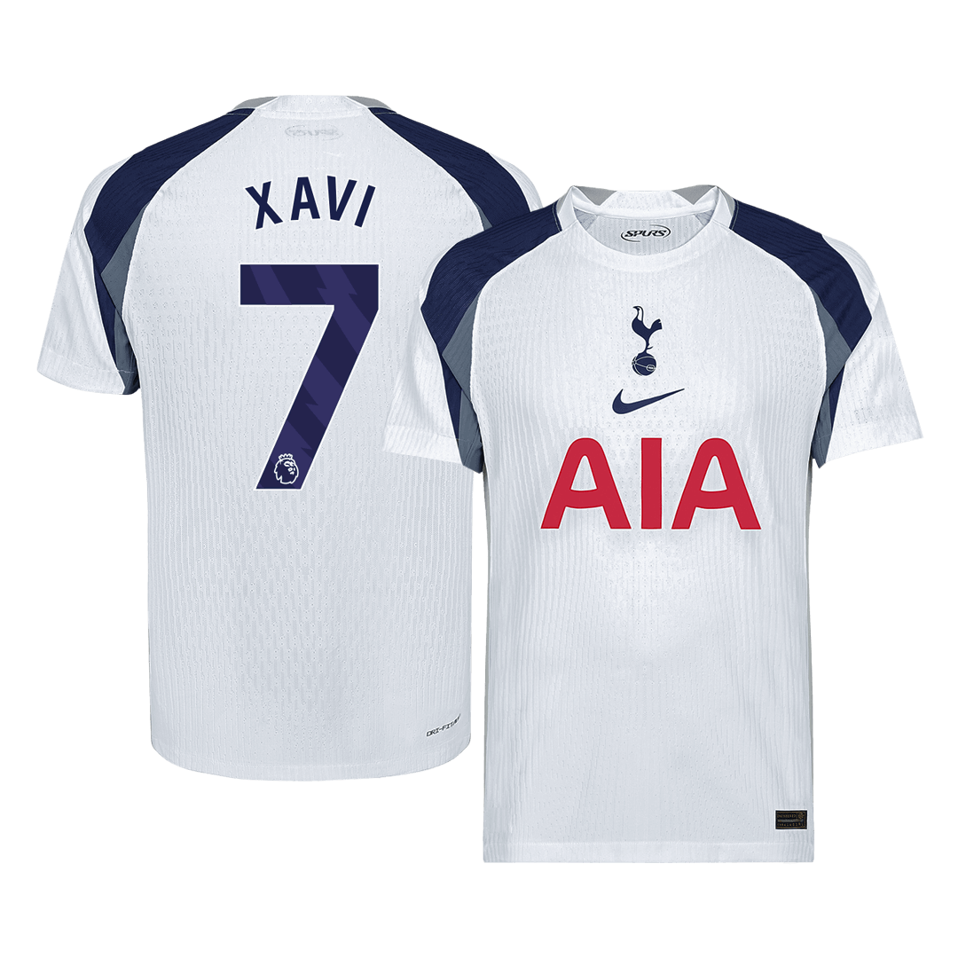 XAVI #7 Tottenham Hotspur Home Match Jersey Player Version 2025/26 - UCL 