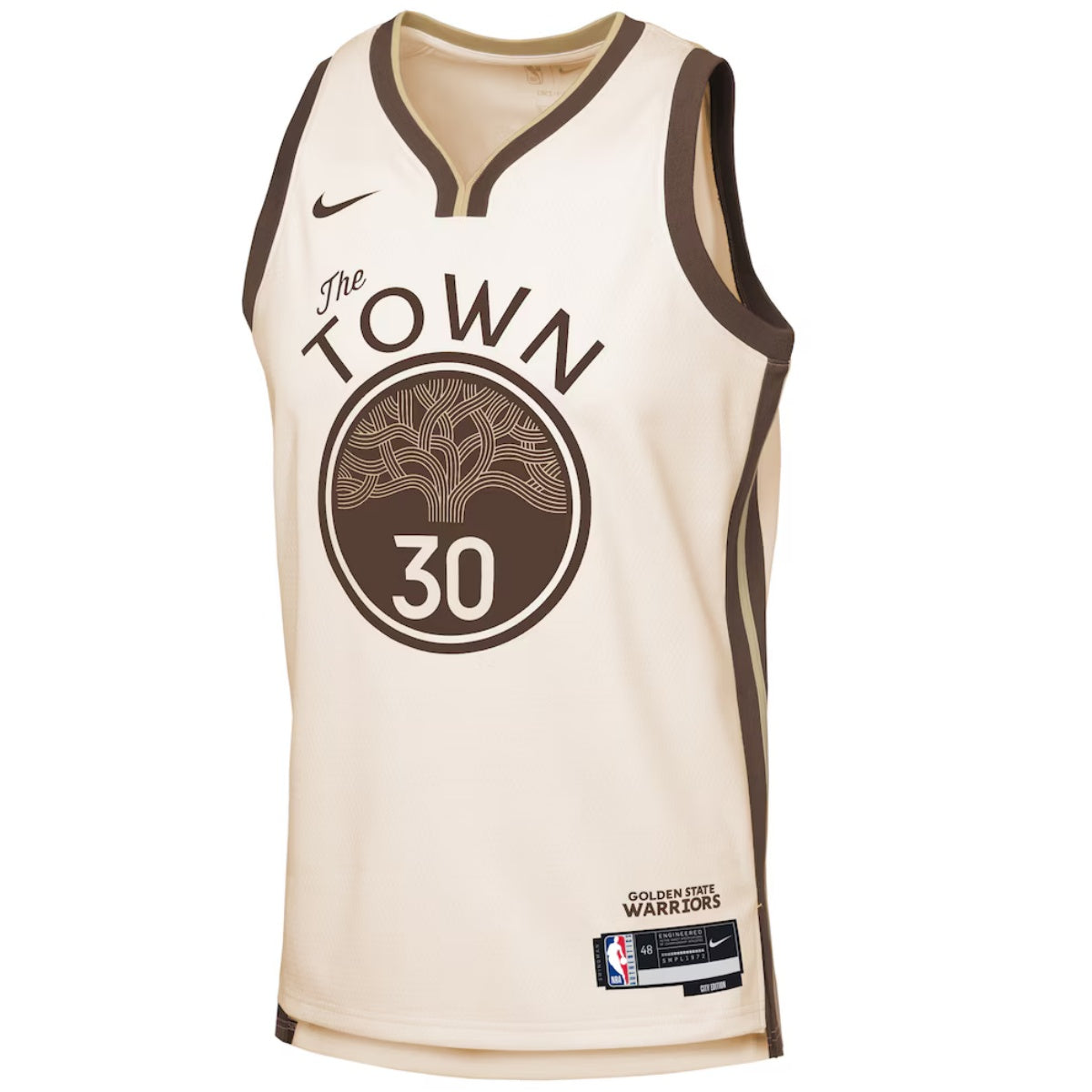 Unisex Golden State Warriors Stephen Curry #30 Nike Tan 2025/26 Swingman Jersey - City Edition 