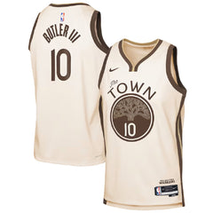 Unisex Golden State Warriors Jimmy Butler #10 Nike Tan 2025/26 Swingman Jersey - City Edition 