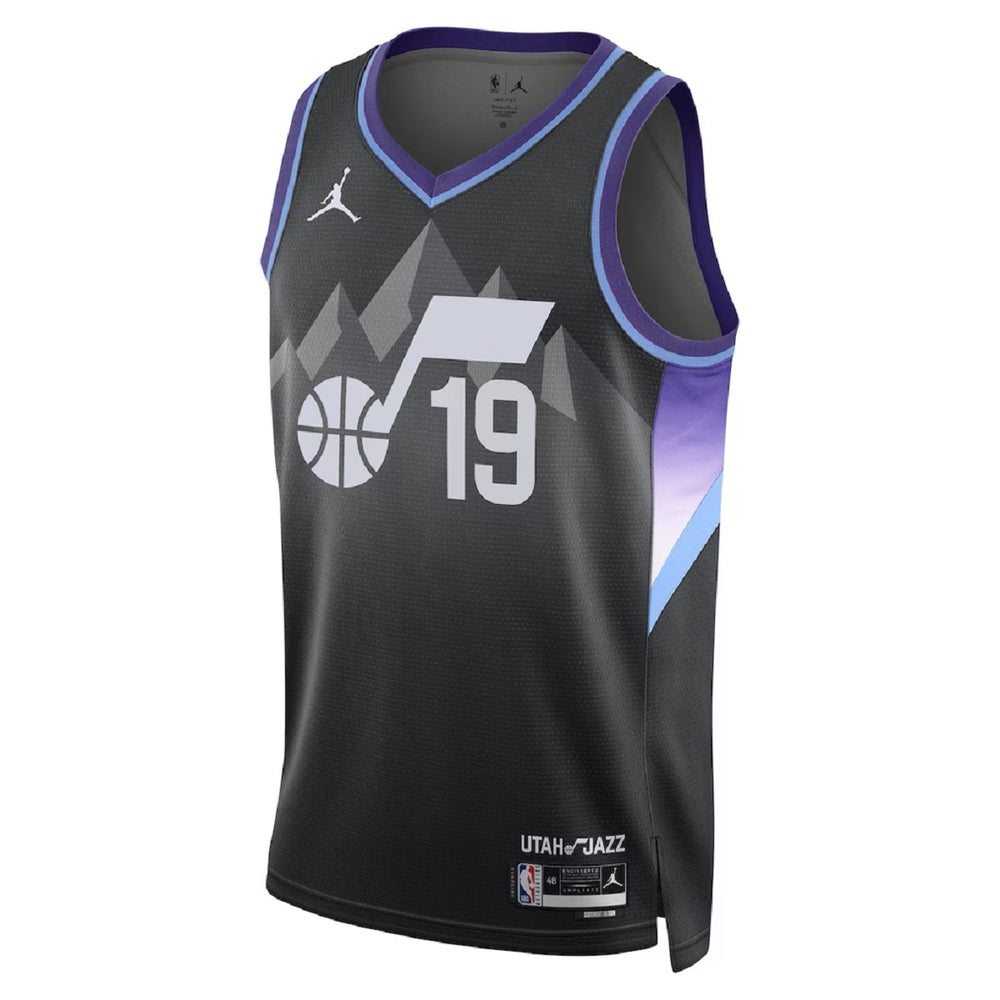 Unisex Utah Jazz Ace Bailey #19 Black Swingman Jersey - Statement Edition 