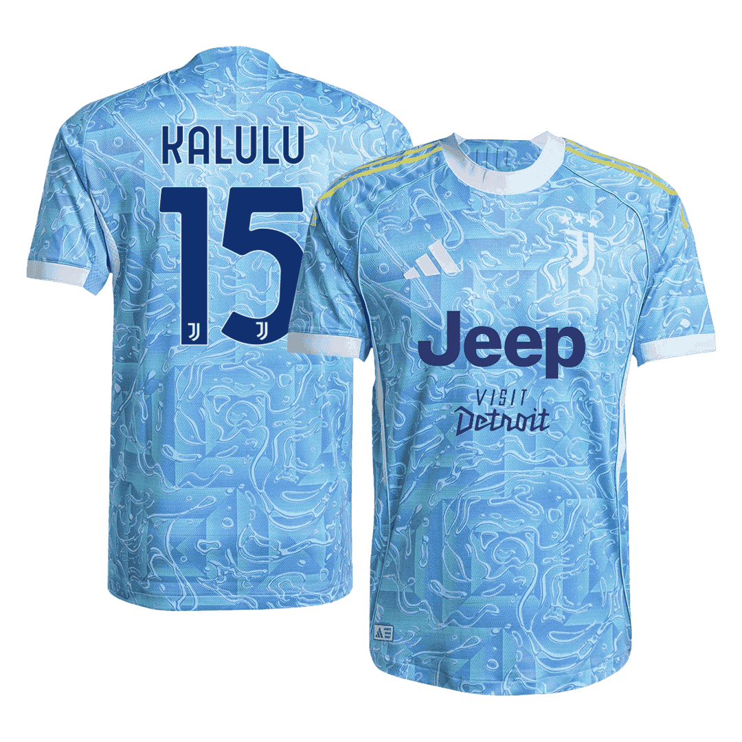 KALULU #15 Juventus Away Match Jersey Player Version 2025/26 