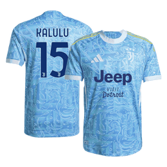 KALULU #15 Juventus Away Match Jersey Player Version 2025/26 