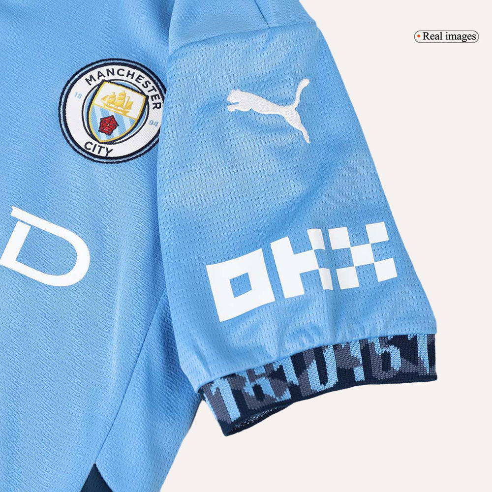 Kids Manchester City Home Jersey Kit 