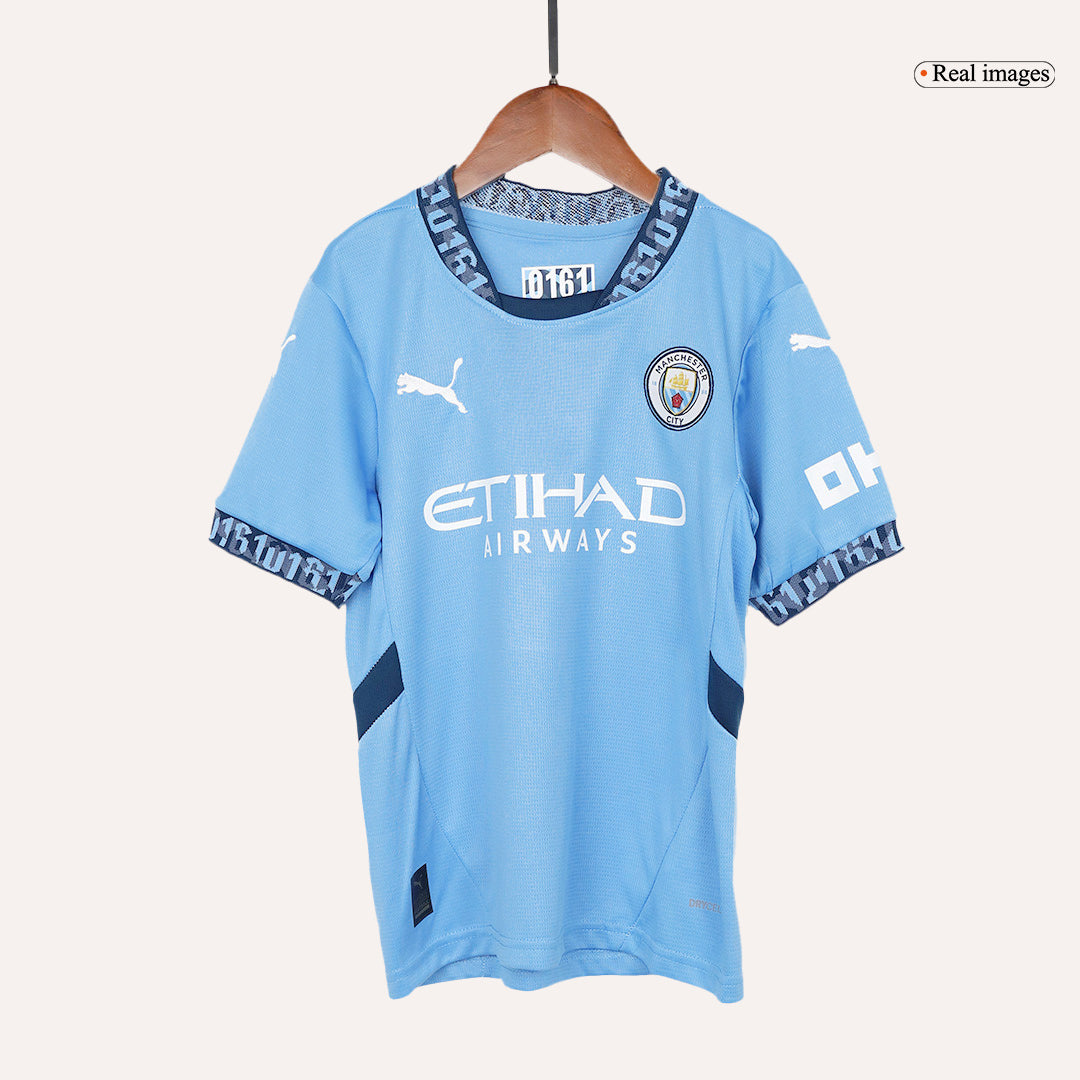 Kids Manchester City Home Jersey Kit 