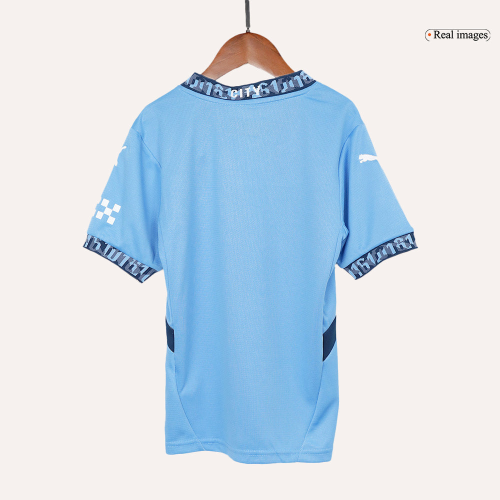 Kids Manchester City Home Jersey Kit 