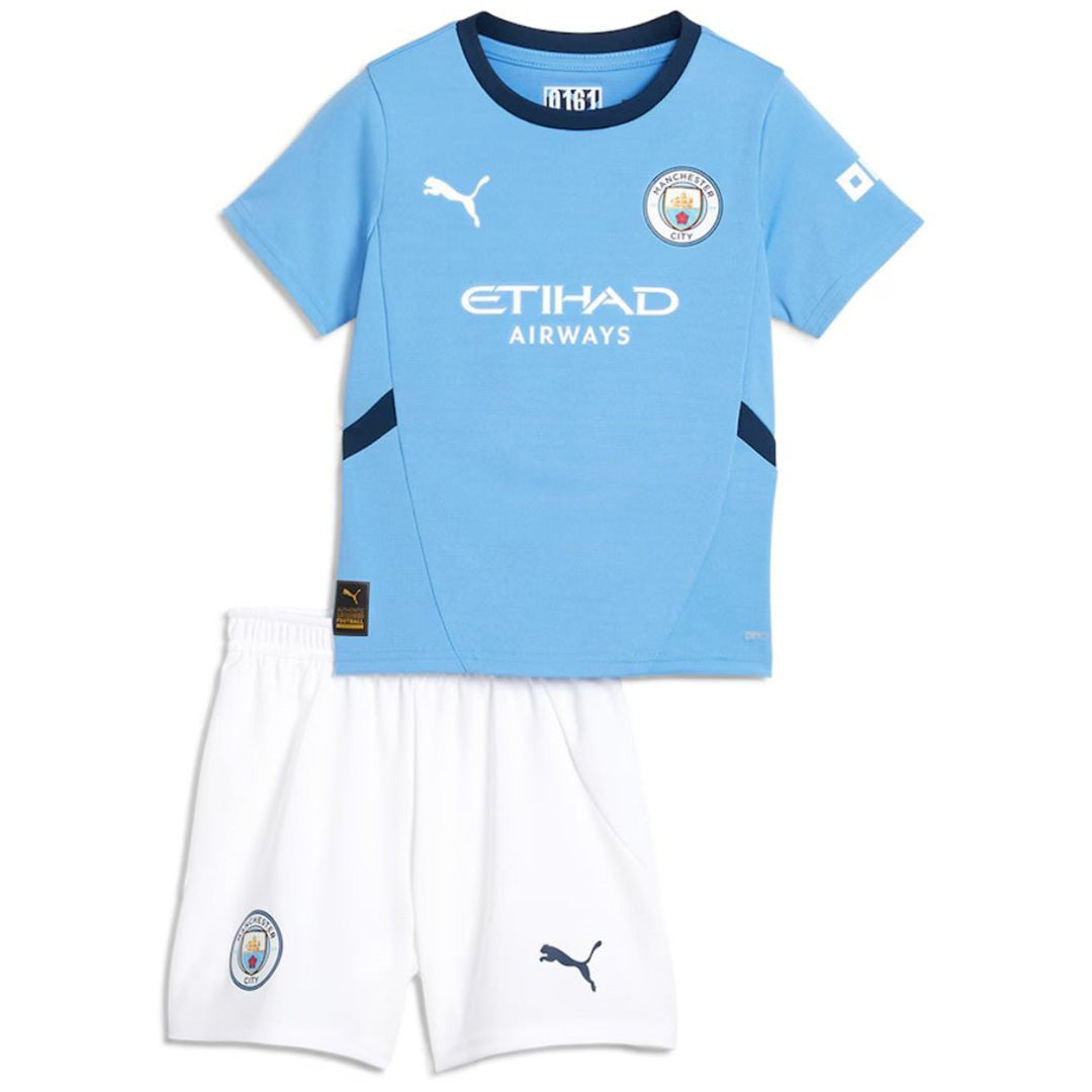 Kids Manchester City Home Jersey Kit 