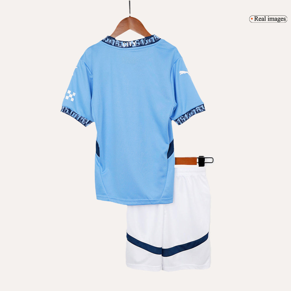 Kids Manchester City Home Jersey Kit 