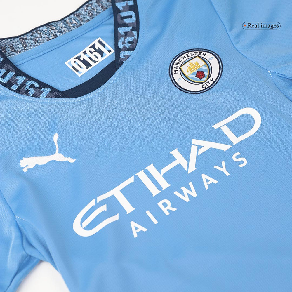 Kids Manchester City Home Jersey Kit 
