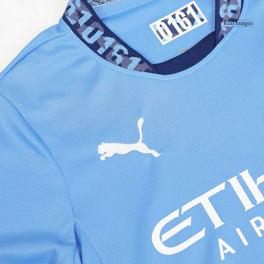 Kids Manchester City Home Jersey Kit 