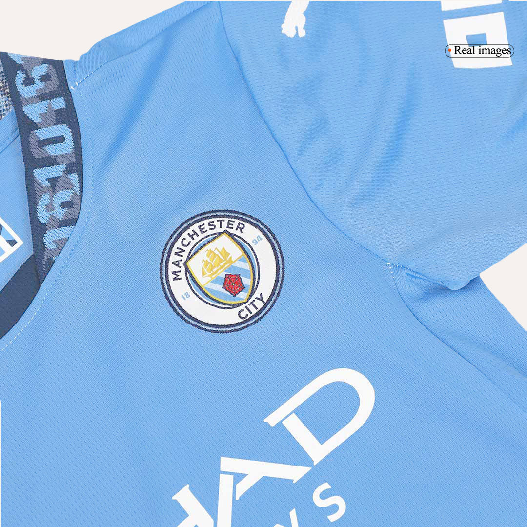 Kids Manchester City Home Jersey Kit 