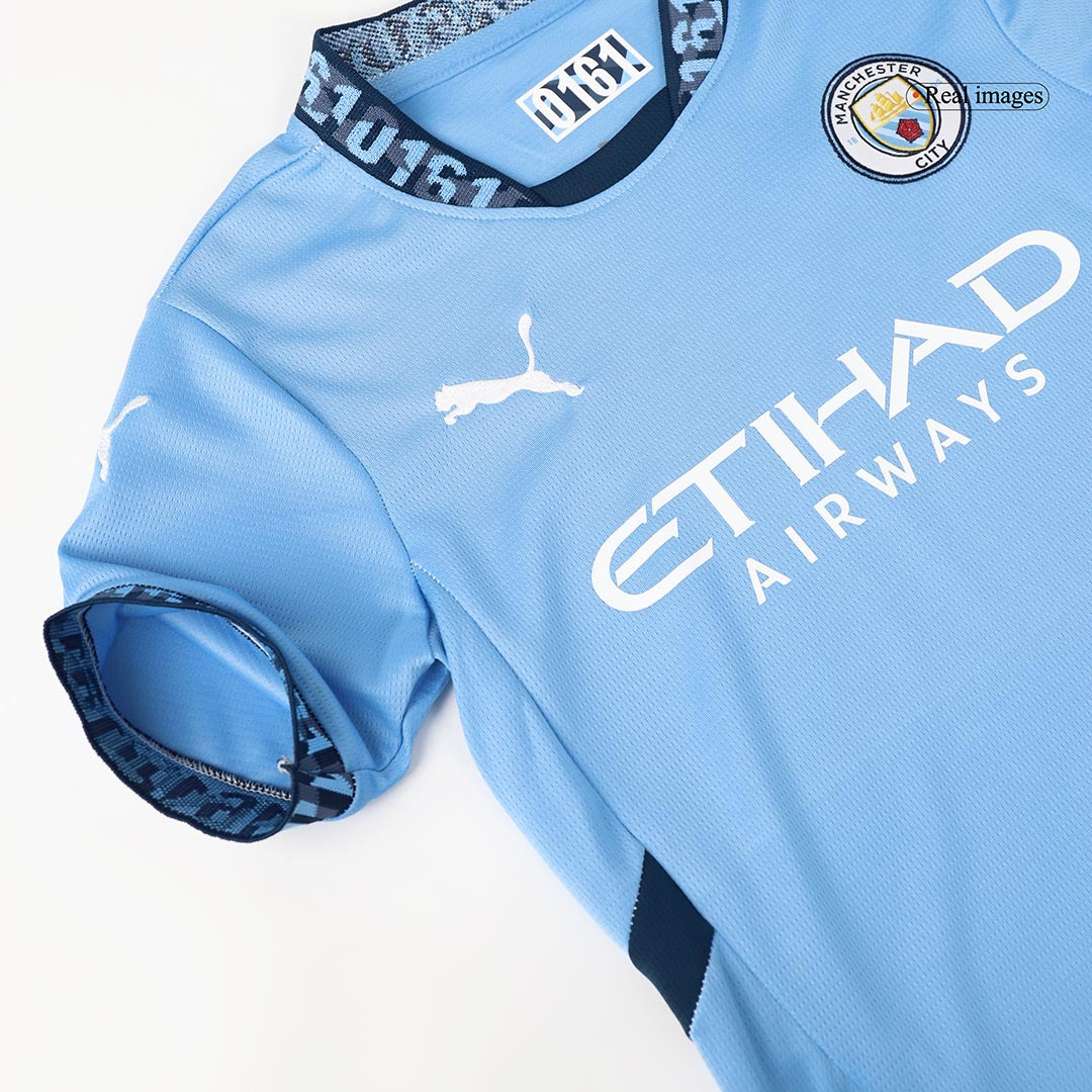 Kids Manchester City Home Jersey Kit 