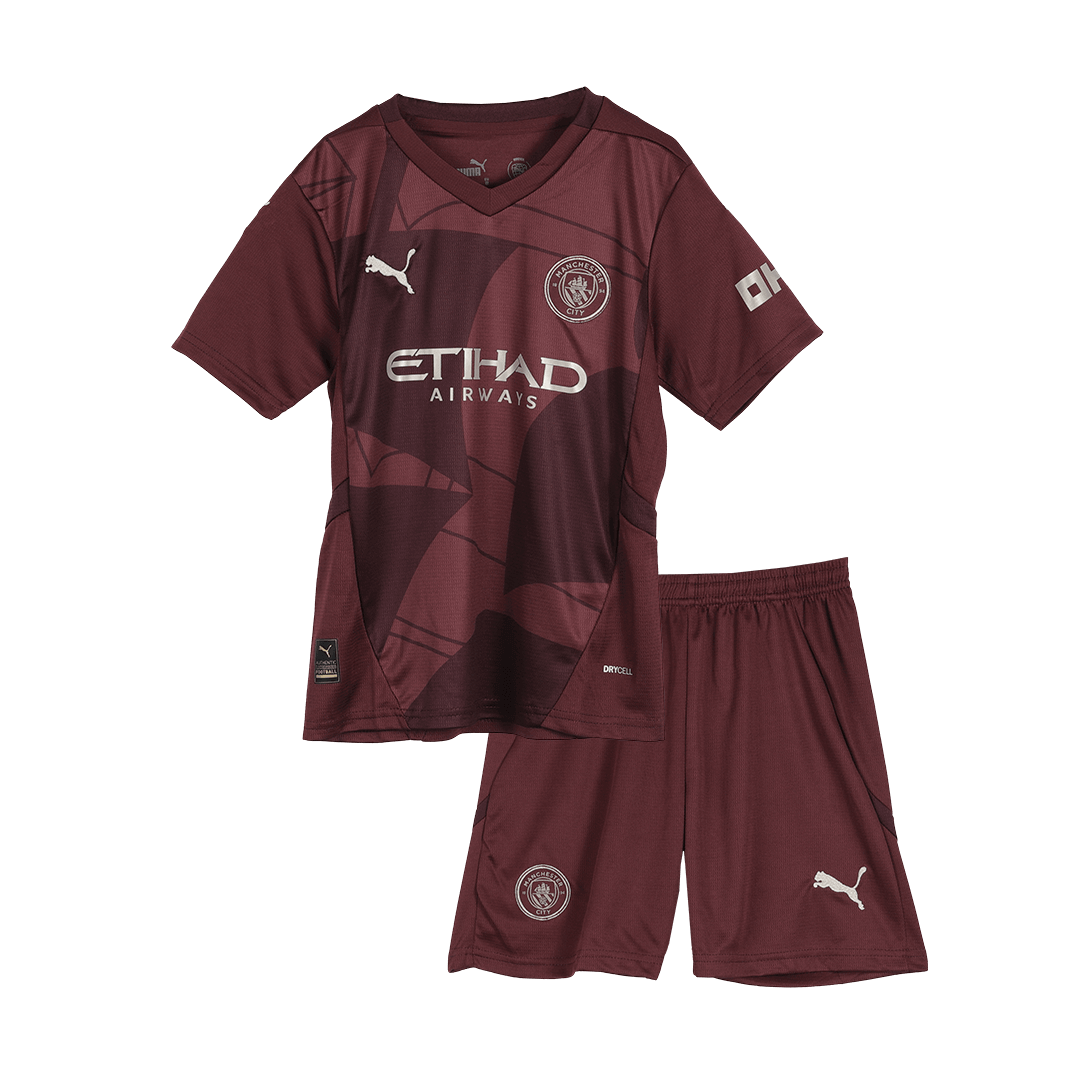 Kids Manchester City Third Jersey Kit 
