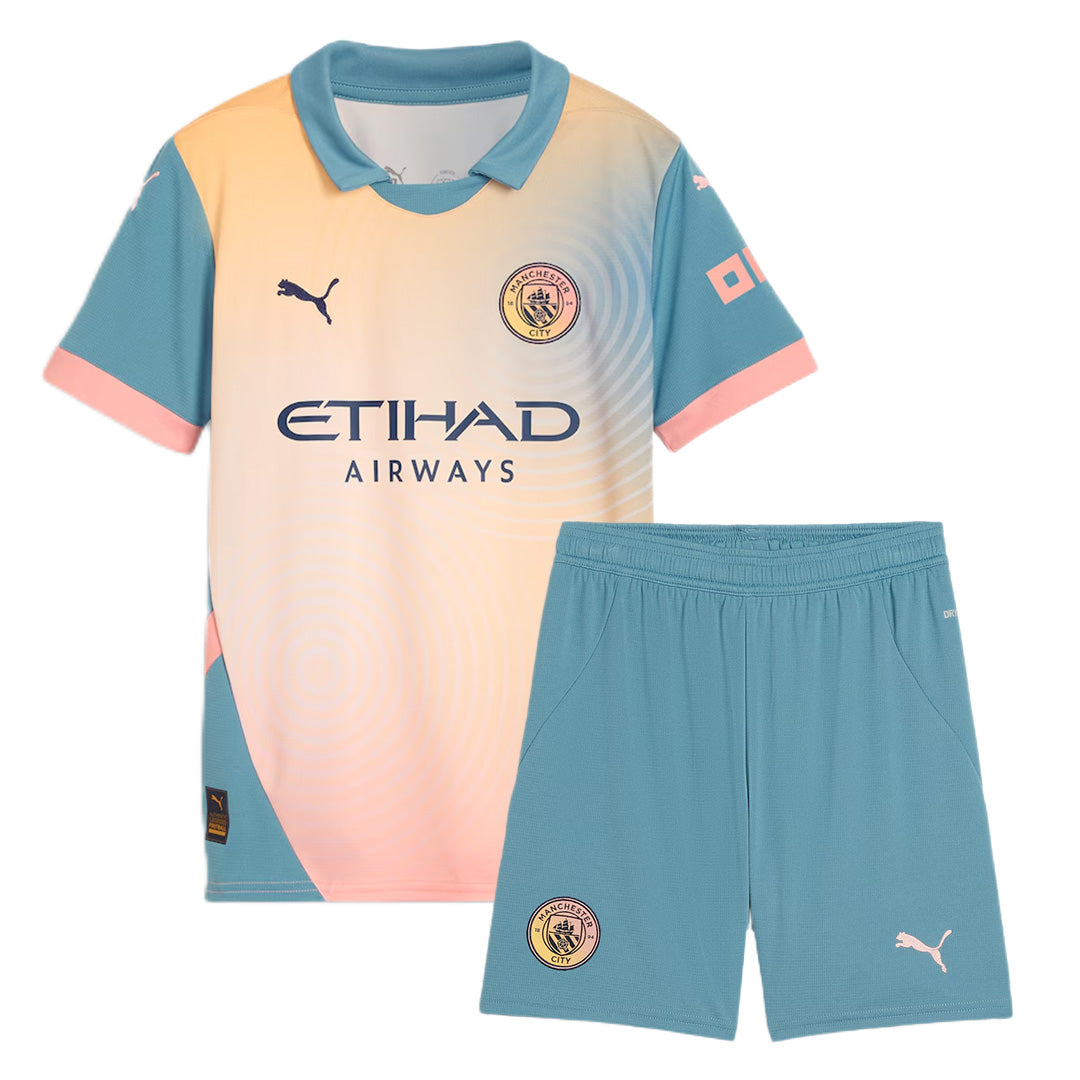 Kids Manchester City Fourth Jersey Kit 