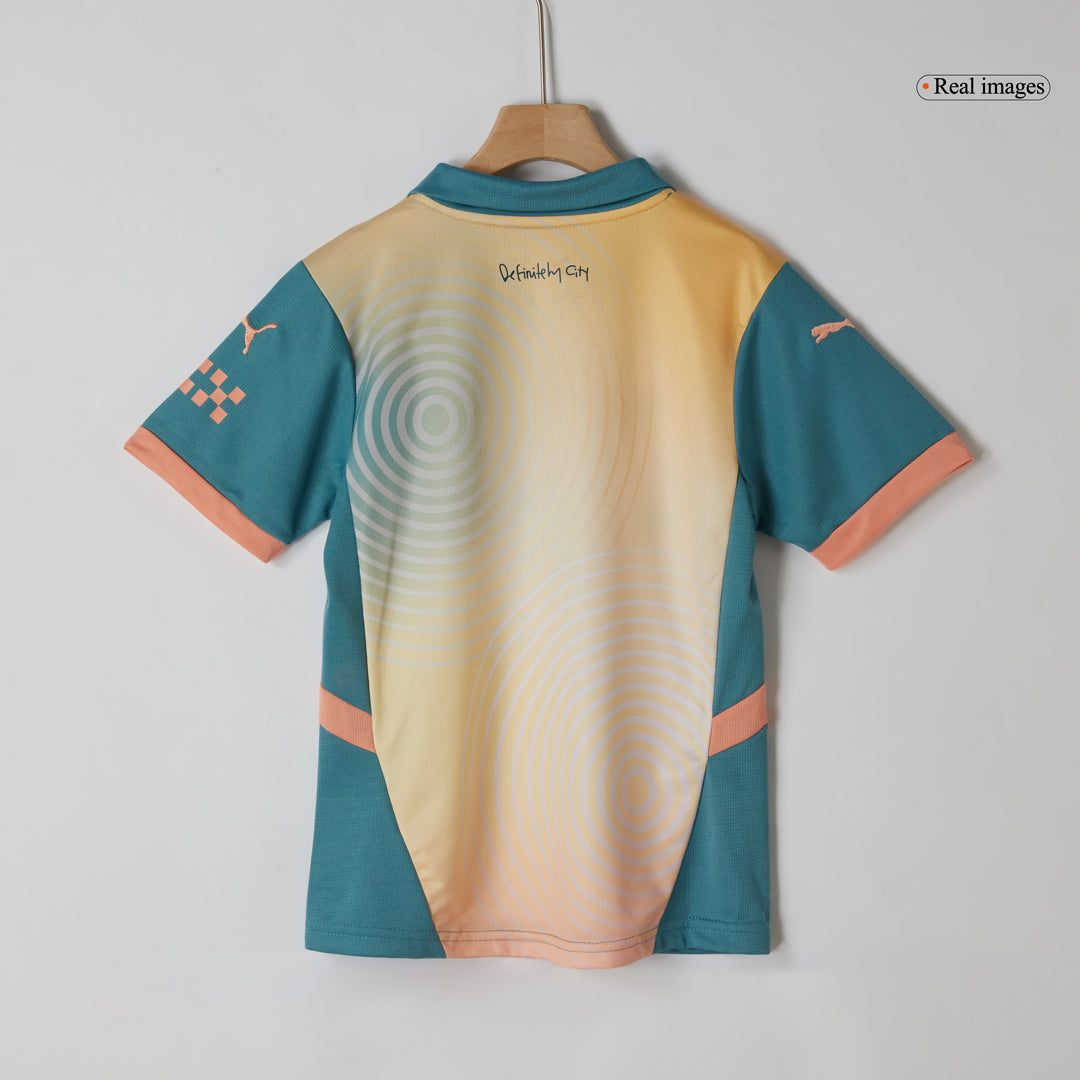 Kids Manchester City Fourth Jersey Kit 