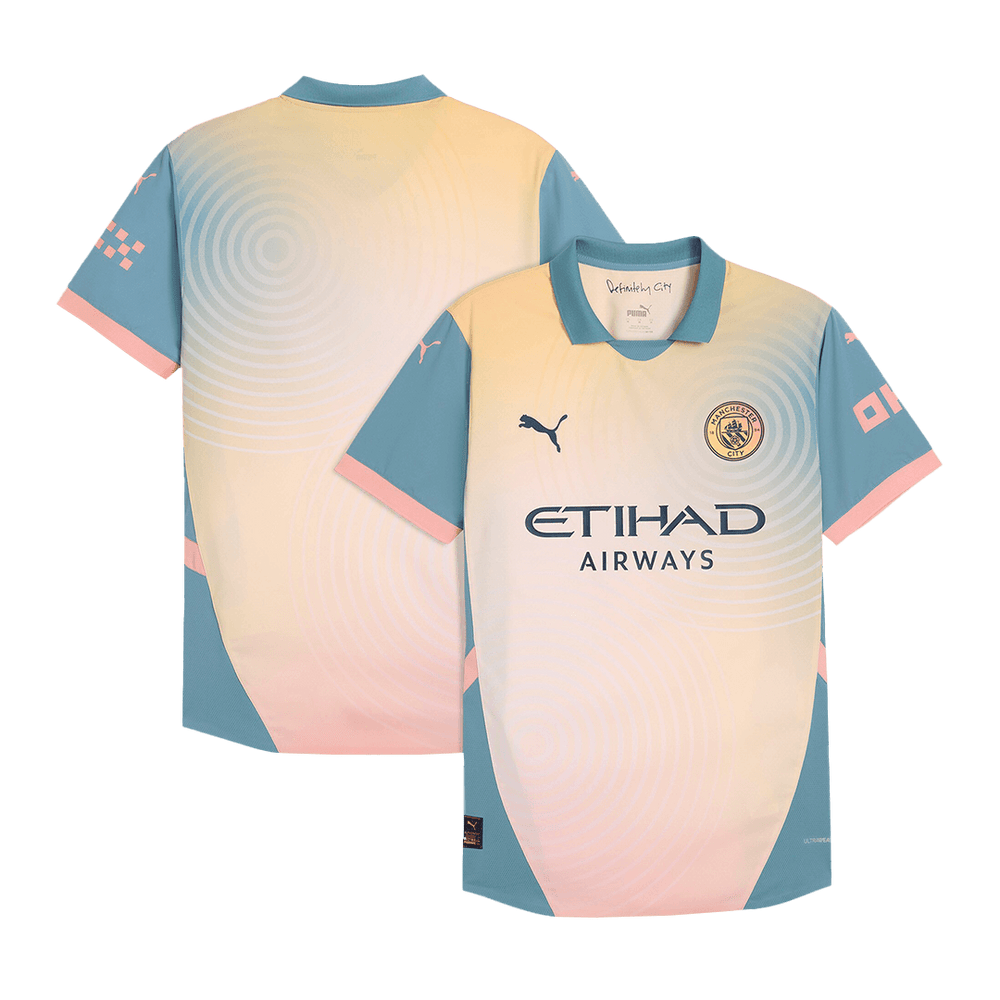 Manchester City Definitely City Fourth Match Jersey Player Version 