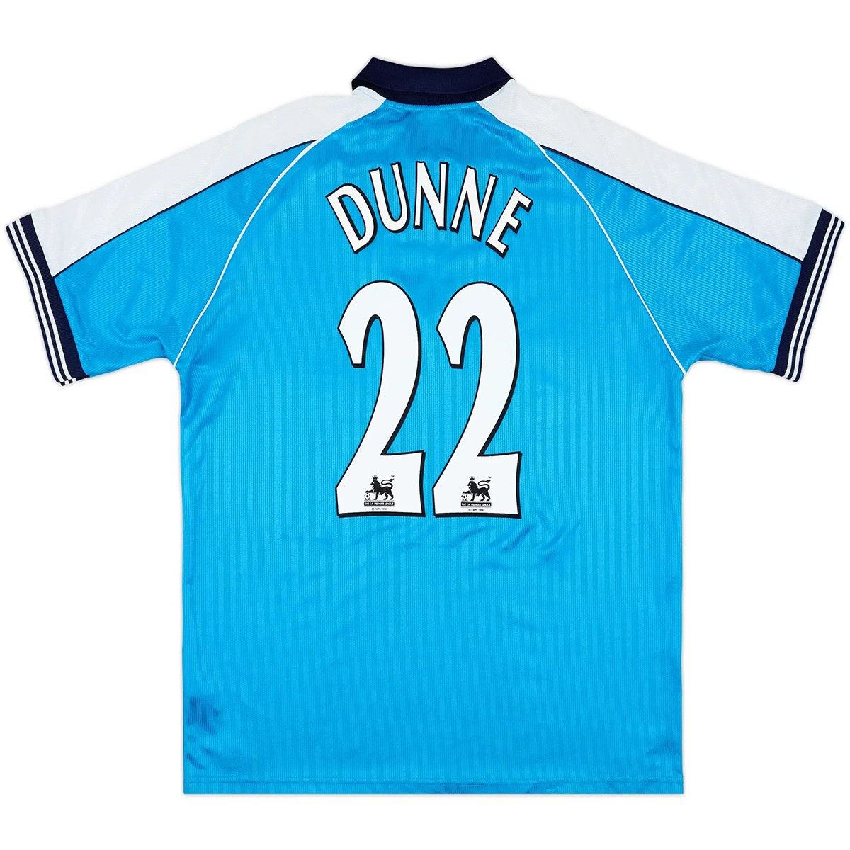 Dunne #22 Retro Manchester City Home Jersey 1999/01 