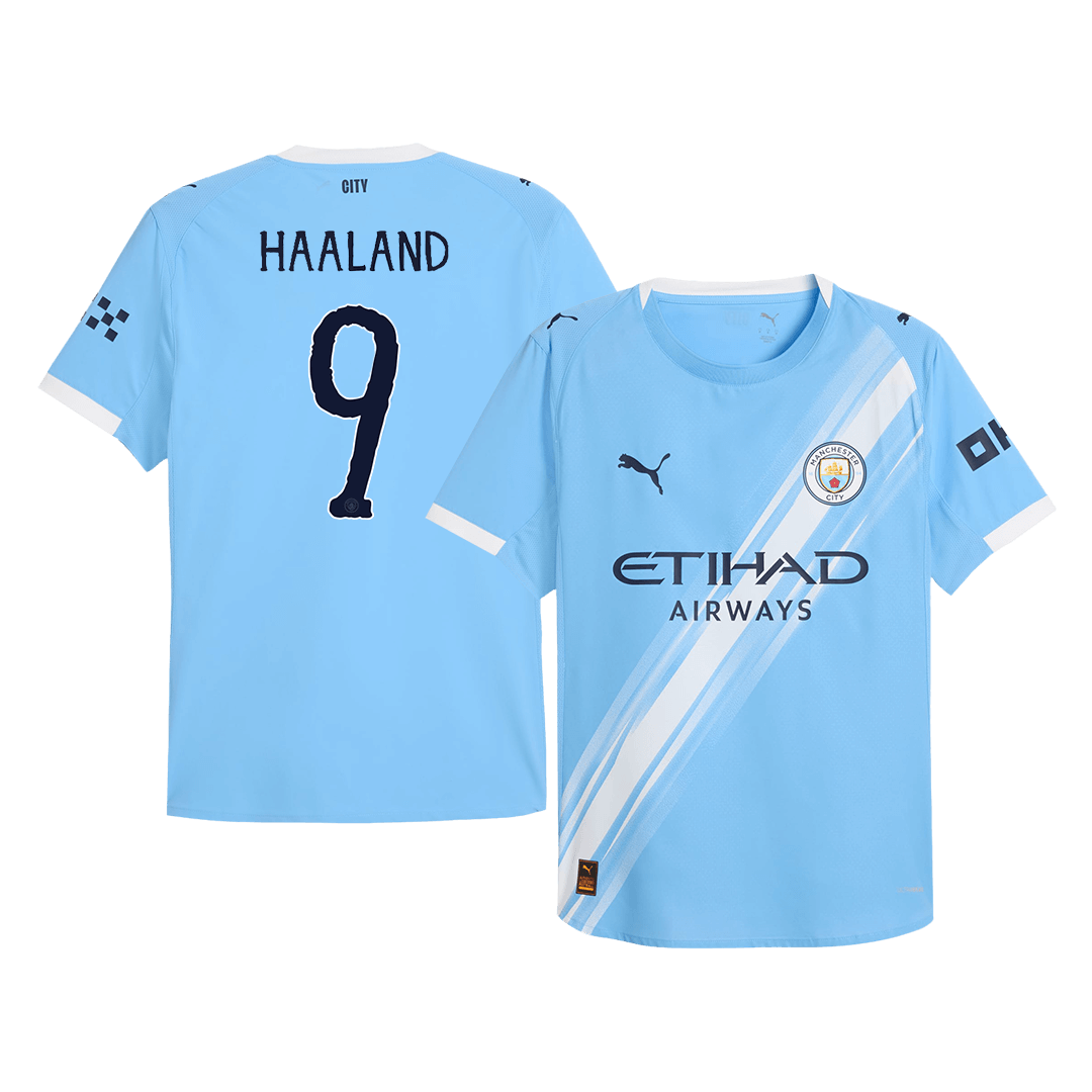 HAALAND #9 Manchester City Home Match Jersey Player Version 2025/26 - Club World Cup 