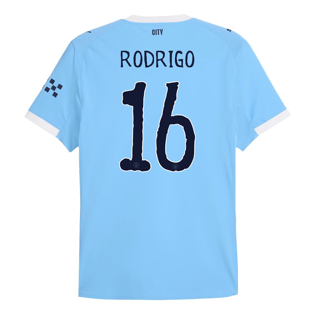 RODRIGO #16 Manchester City Home Match Jersey Player Version 2025/26 - Club World Cup 