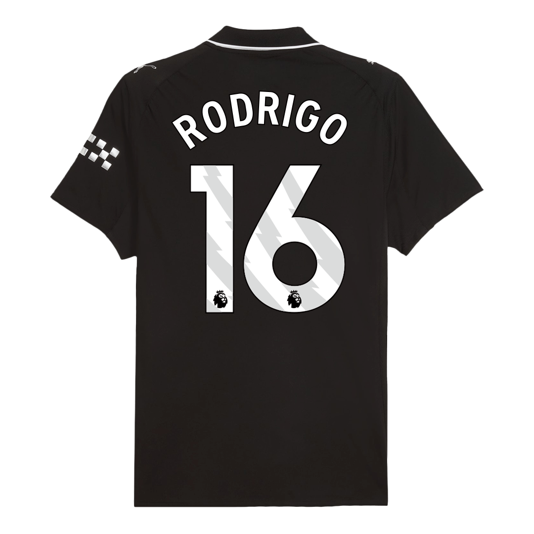 RODRIGO #16 Manchester City Away Match Jersey Player Version 2025/26 