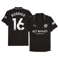 RODRIGO #16 Manchester City Away Match Jersey Player Version 2025/26 