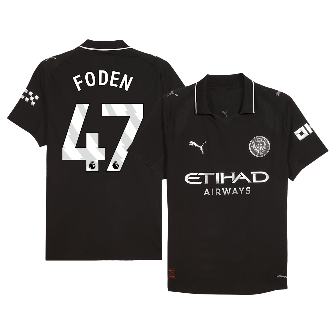 FODEN #47 Manchester City Away Match Jersey Player Version 2025/26 