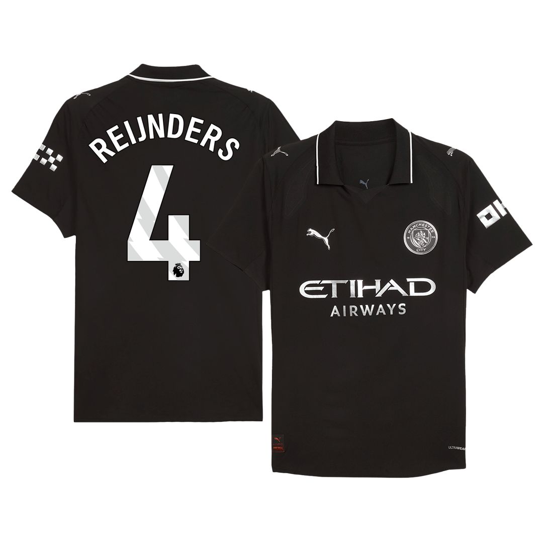 REIJNDERS #4 Manchester City Away Match Jersey Player Version 2025/26 