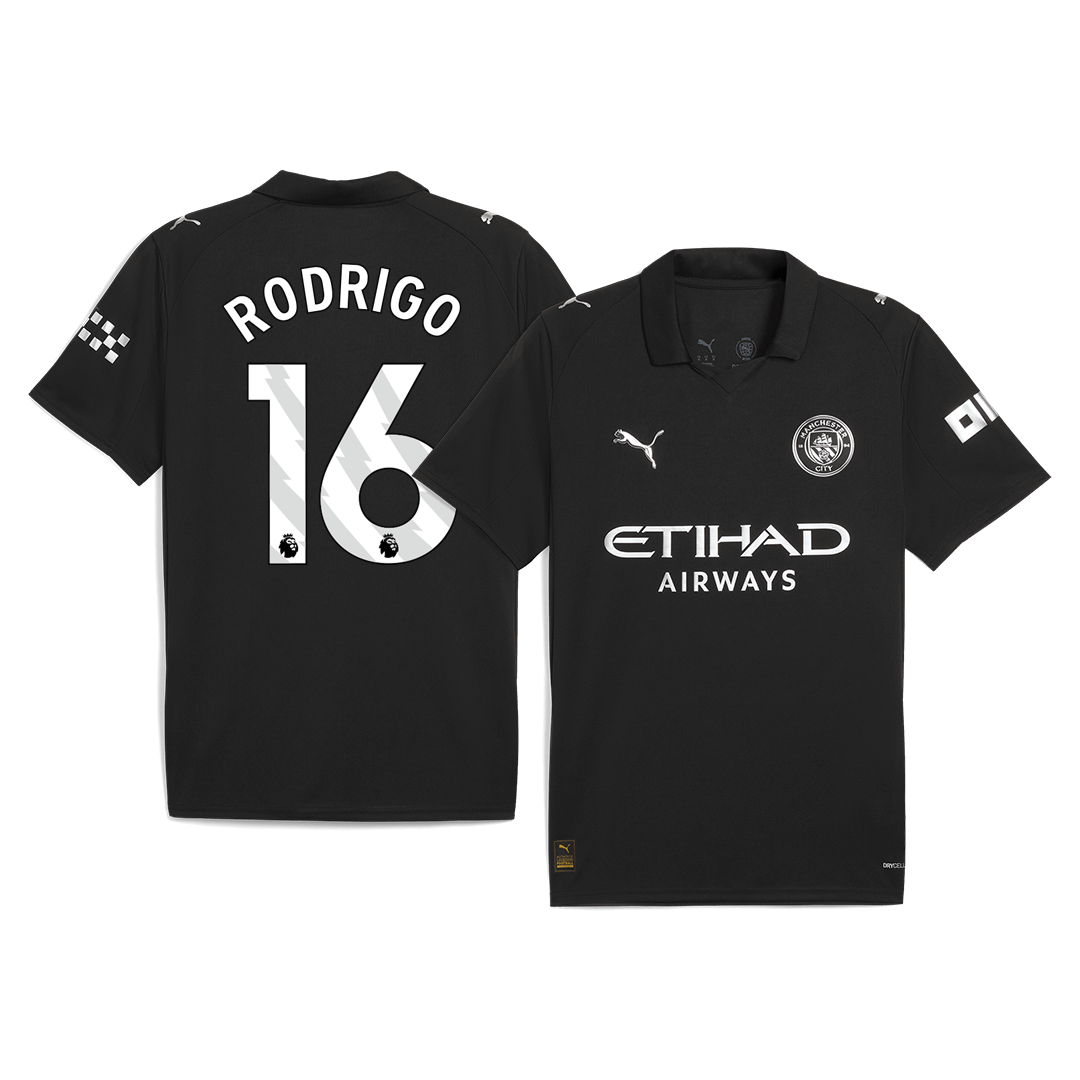RODRIGO #16 Manchester City Away Jersey 2025/26 