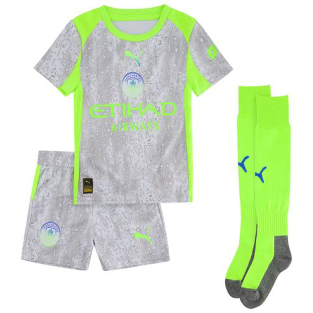 Kids Manchester City Third Jersey Full Kit 2025/26 