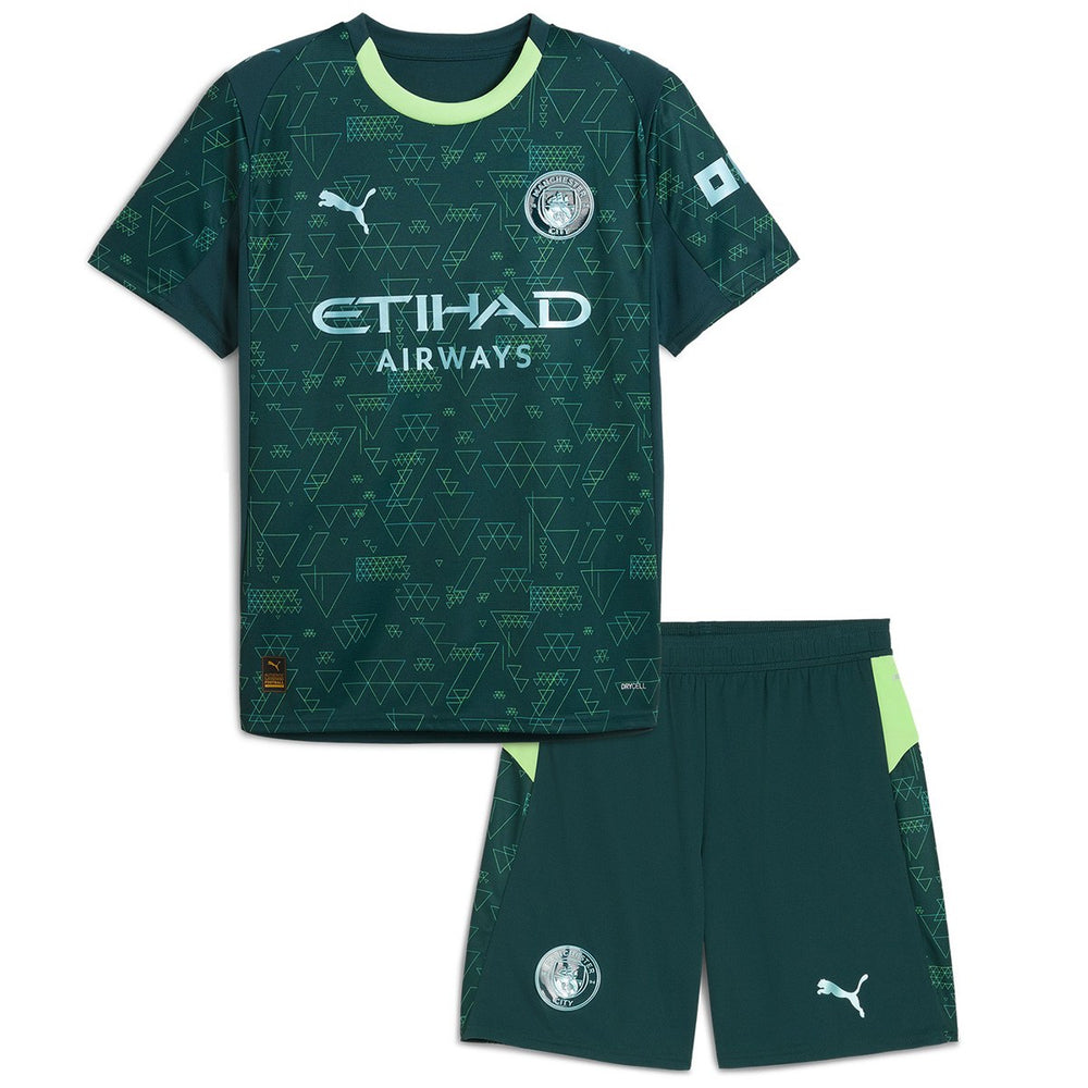 Kids Manchester City EA Sport Fourth Jersey Kit 2025/26 