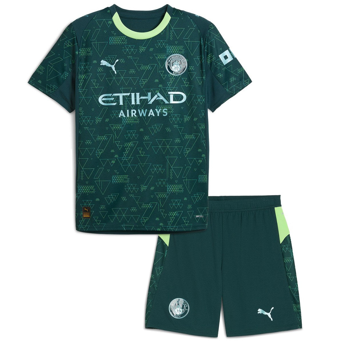 Kids Manchester City EA Sport Fourth Jersey Kit 2025/26 