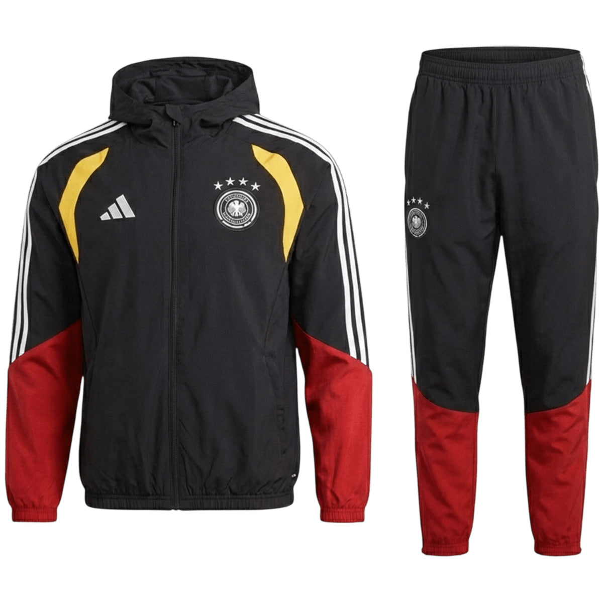 Germany Windbreaker Hoodie Kit(Jacket+Pants) Black 2026 