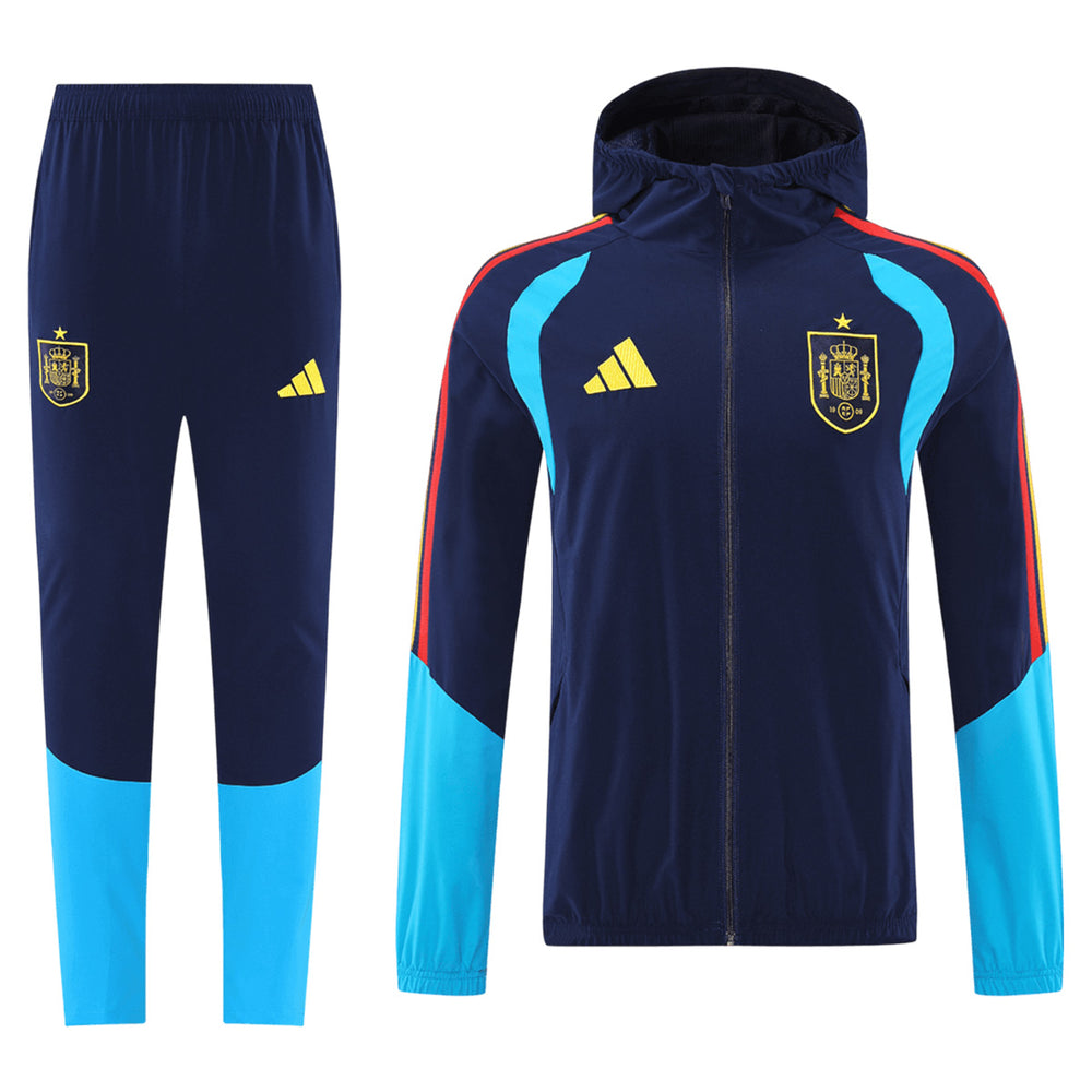 Spain Windbreaker Hoodie Kit(Jacket+Pants) Navy 2026 