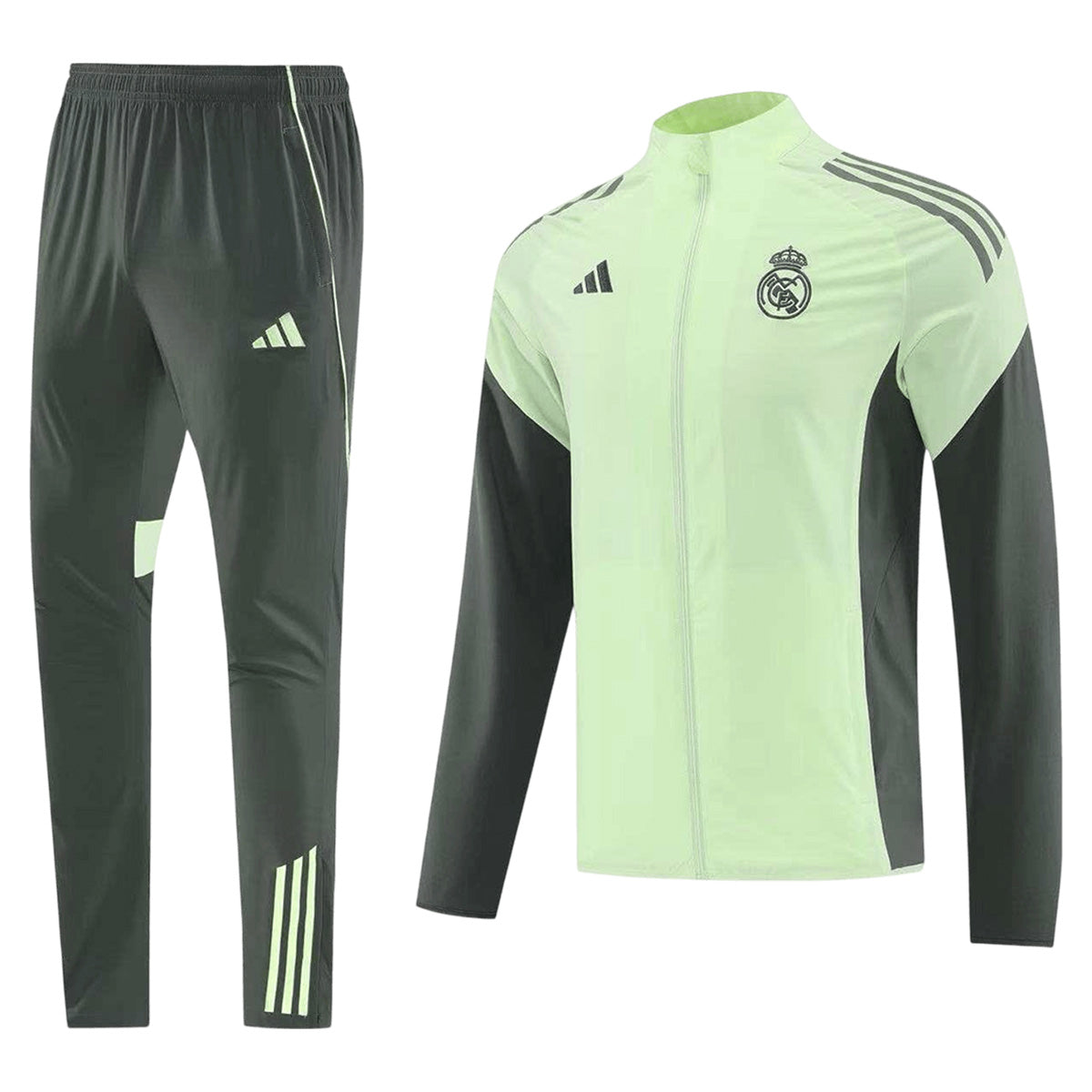 Real Madrid Windbreaker Kit(Jacket+Pants) Green 2025/26 
