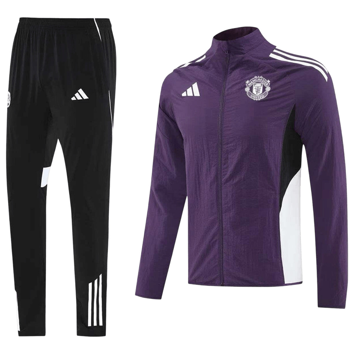 Manchester United Windbreaker Kit(Jacket+Pants) Purple 2025/26 