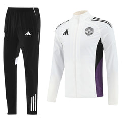 Manchester United Windbreaker Kit(Jacket+Pants) White 2025/26 