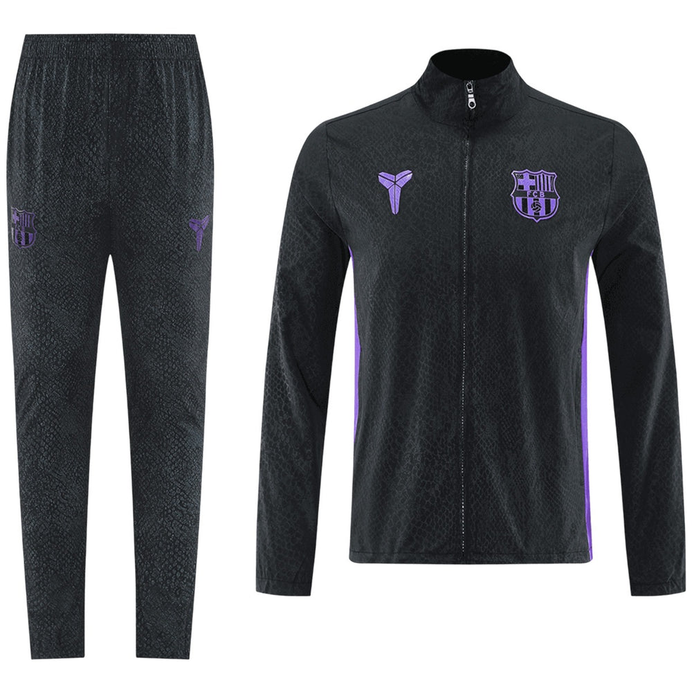 Barcelona Windbreaker Kit(Jacket+Pants) Black 2025/26 