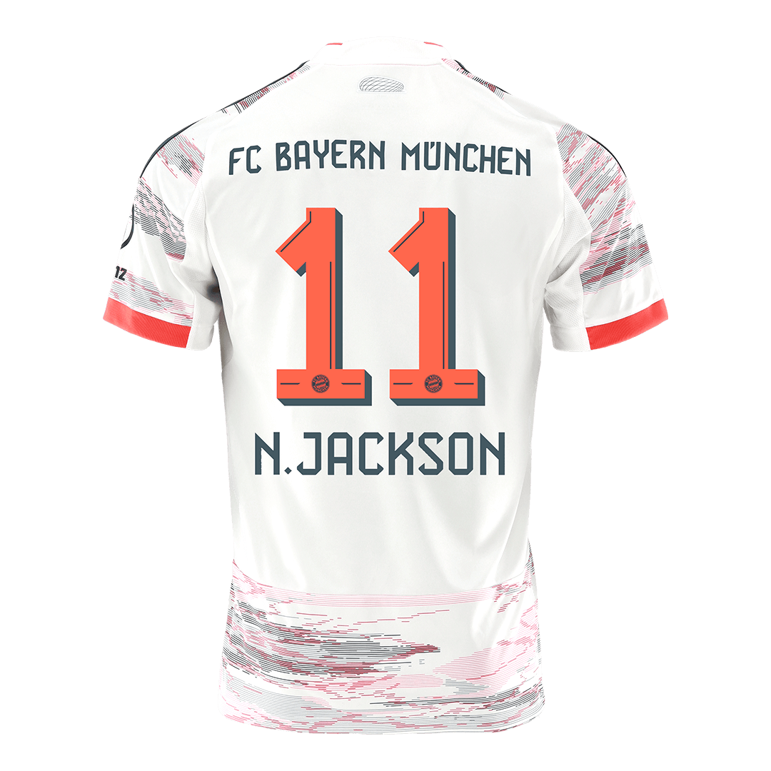 N.JACKSON #11 Bayern Munich Away Jersey 2025/26 