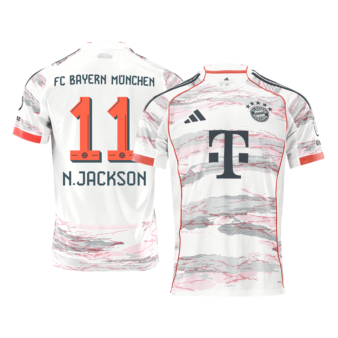 N.JACKSON #11 Bayern Munich Away Jersey 2025/26 