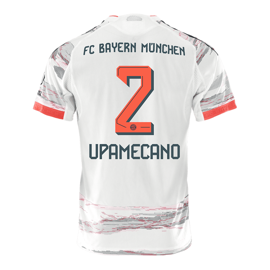 UPAMECANO #2 Bayern Munich Away Match Jersey Player Version 2025/26 