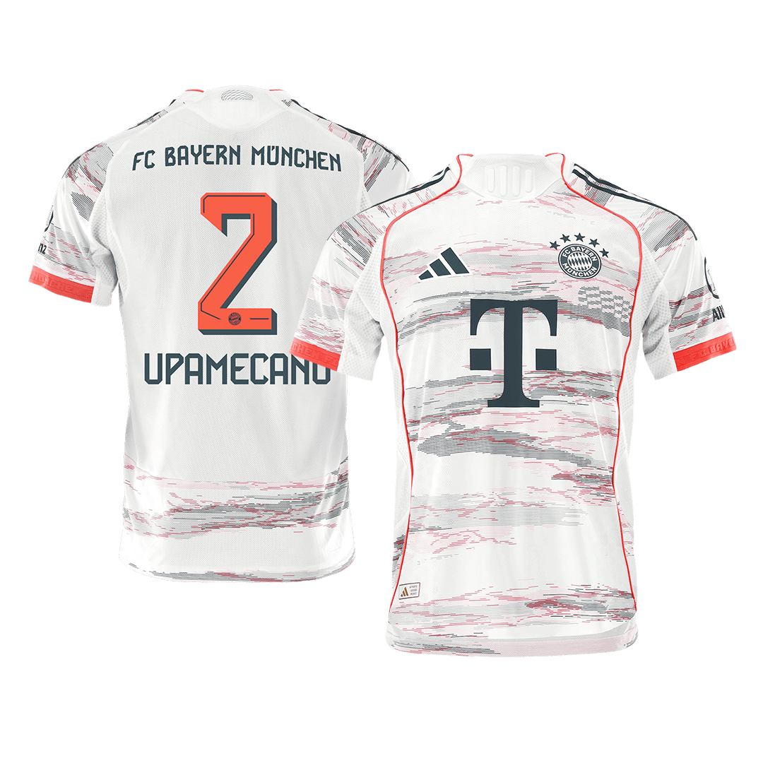 UPAMECANO #2 Bayern Munich Away Match Jersey Player Version 2025/26 