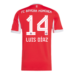 LUIS DÍAZ #14 Bayern Munich Home Jersey 2025/26 