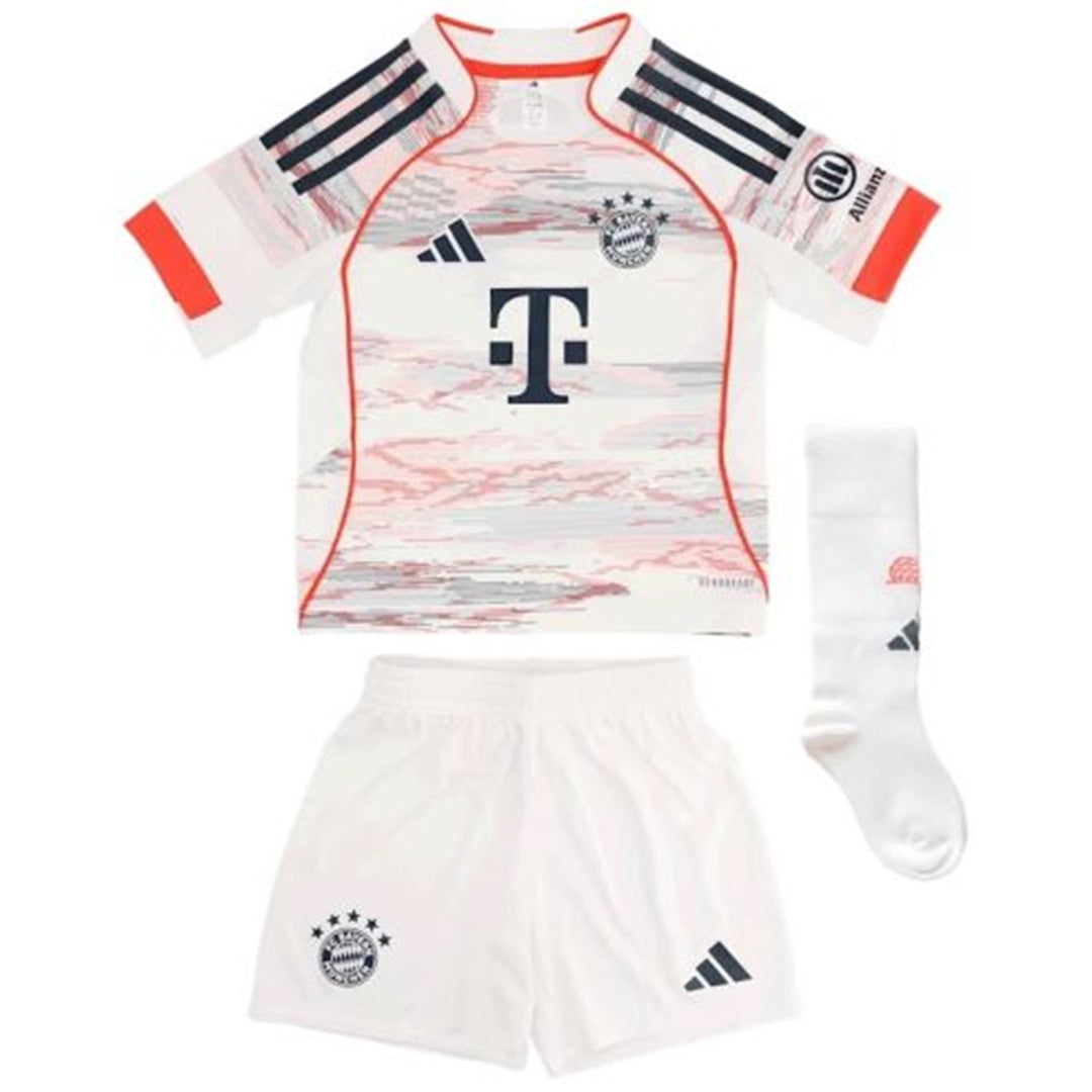 Kids Bayern Munich Away Jersey Full Kit 2025/26 