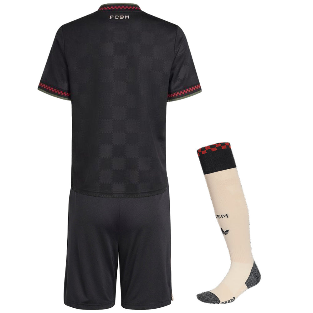 Kids Bayern Munich Third Jersey Full Kit 2025/26 