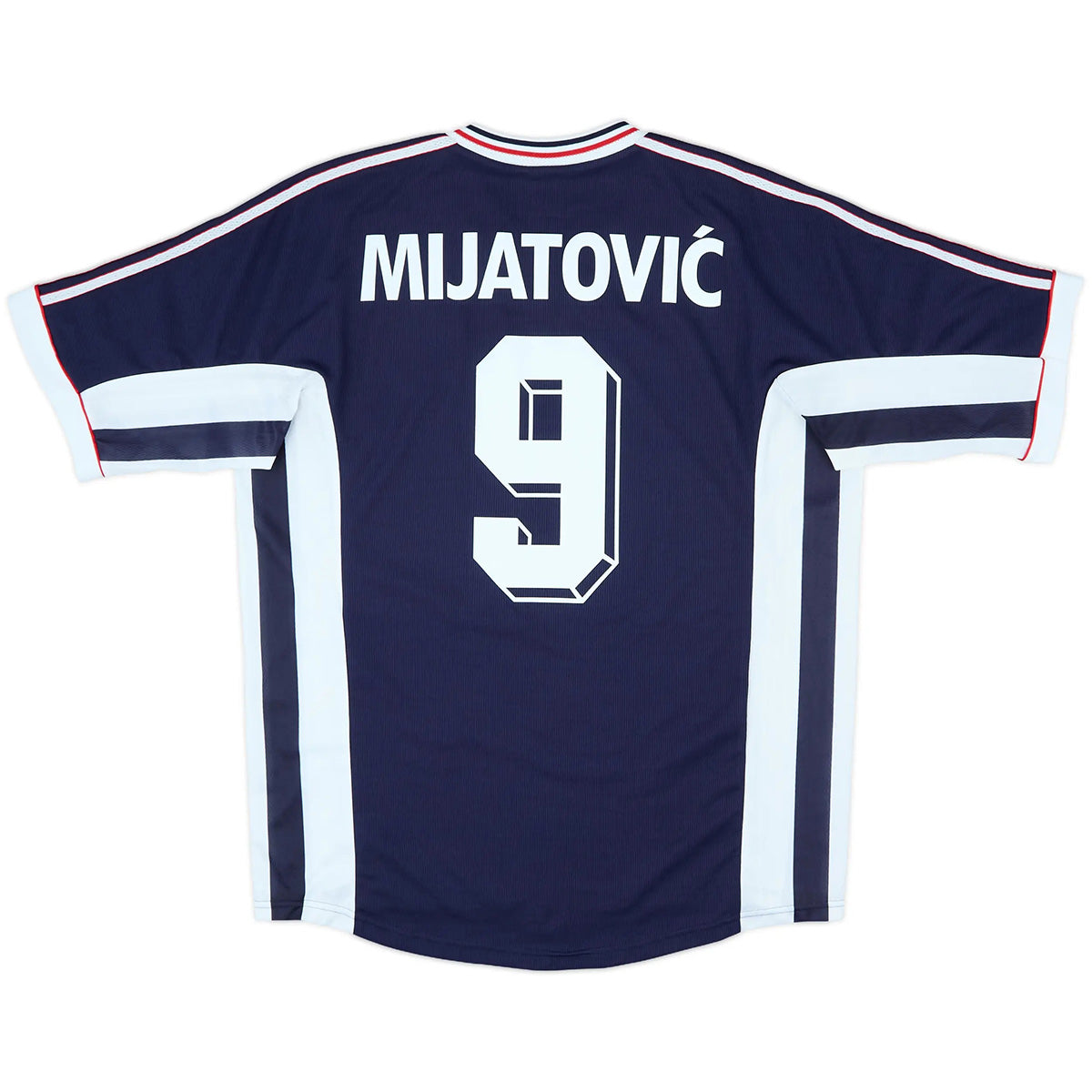 Mijatović #9 Retro Yugoslavia Home Jersey World Cup 1998 