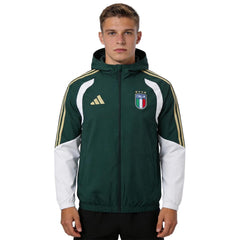 Italy Windbreaker Hoodie Jacket Green 2026 