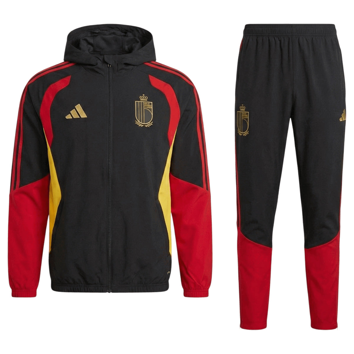 Belgium Windbreaker Hoodie Kit(Top+Pants) Black 2026 